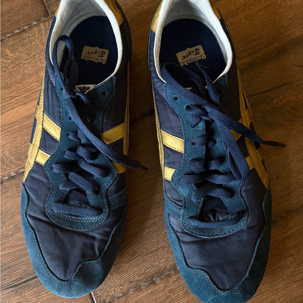 Onitsuka Tiger Serrano by Asics midnight pure gold Sneakers size 10